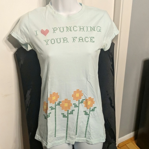 A Fine Mess Tops - A Fine Mess I Love Punching Your Face Babydoll Tee